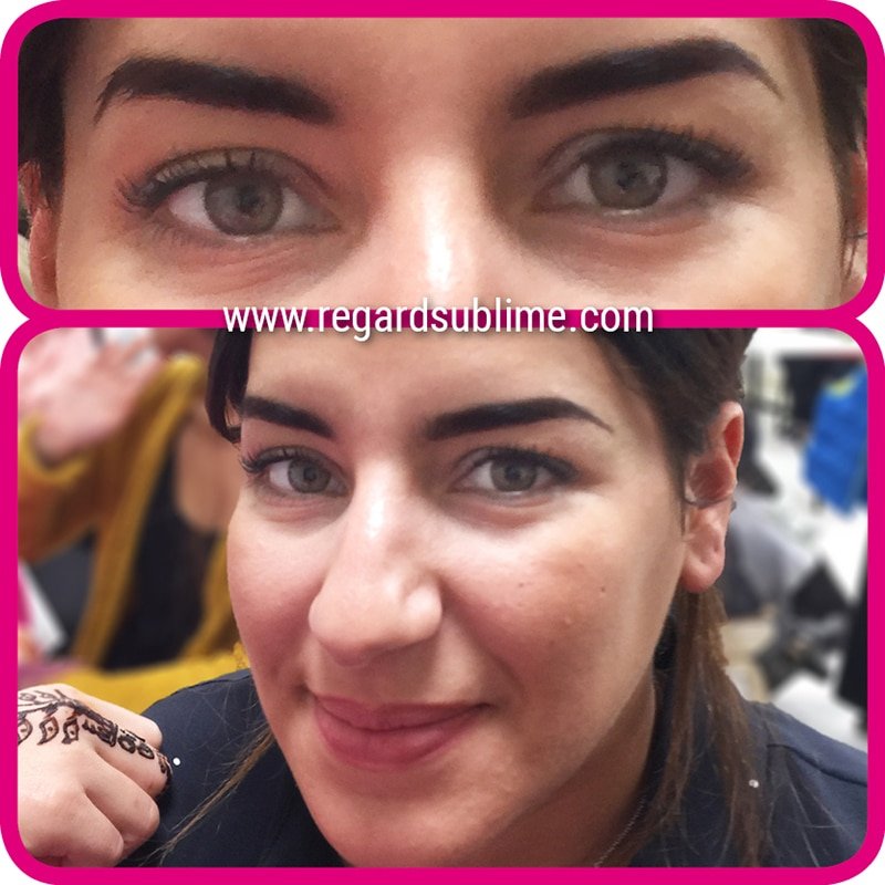 Teinture des sourcils avantaprès8R Regard Sublime